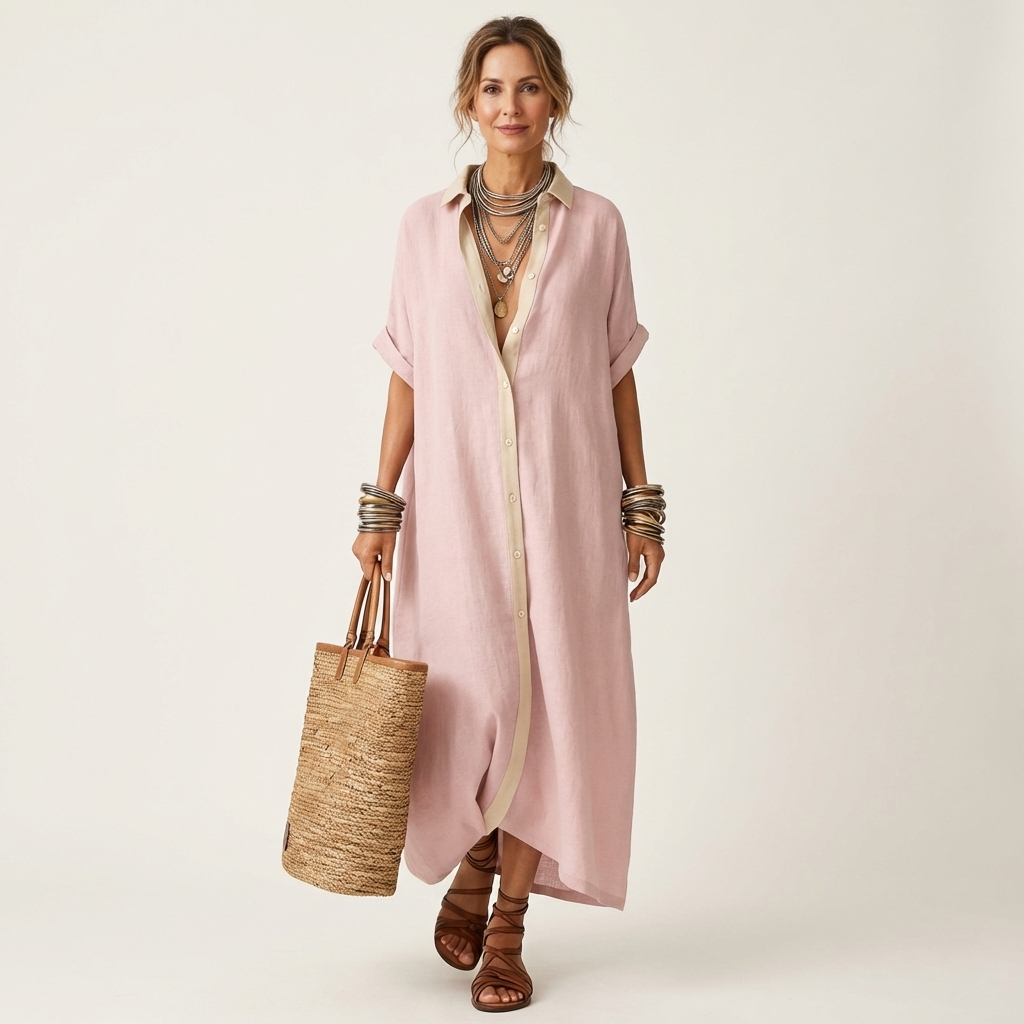Kamira Maxi Shirt Dress