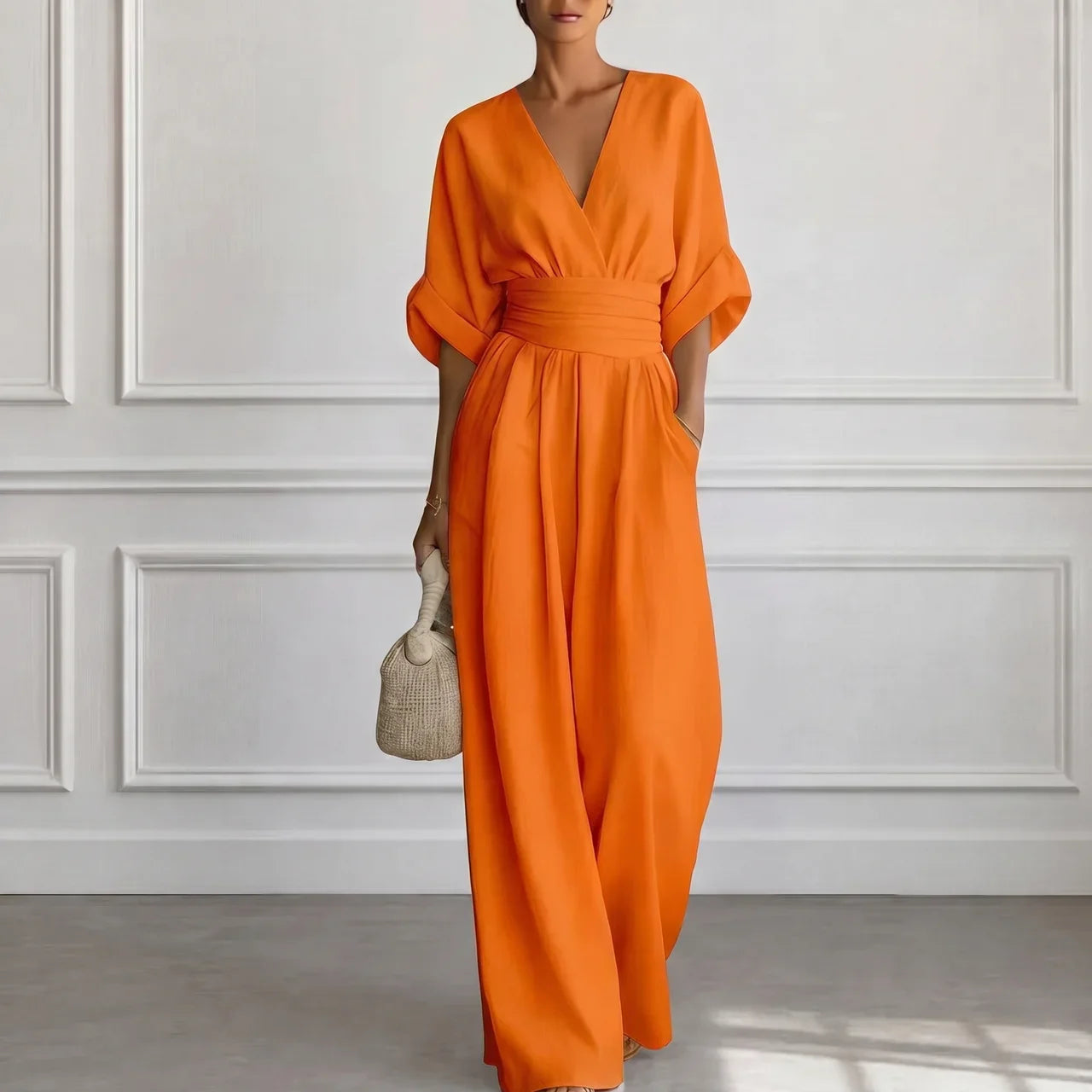 Madison™ | Wide Leg V-Neck Jumpsuit
